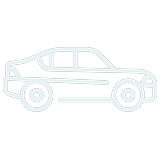 Dibujo de línea de una camioneta vista de perfil.